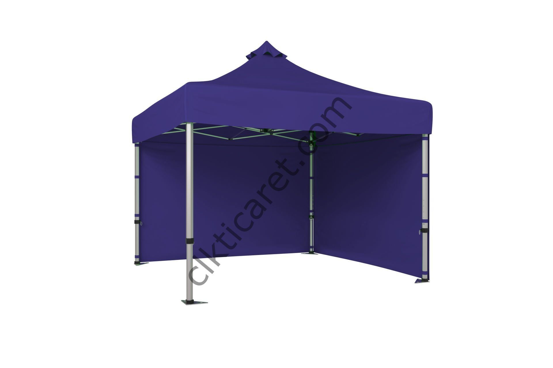 CLK 3x3 Katlanabilir Tente Gazebo Portatif Çadır 30 mm 2 Yan Kapalı Lacivert