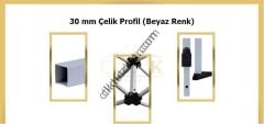 CLK 4x6 40 mm Katlanabilir Tente Gazebo Çadır Gazebo Çadır 1 Tam Duvar 3 Yarım Duvar