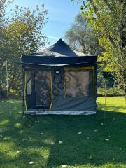 CLK 3x3 Metre 30mm Gazebo Katlanabilir Kamp Çadırı Portatif Tenteli Model Gri