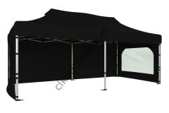 CLK 4x8 40 mm Katlanabilir Tente Gazebo Çadır Gazebo Çadır 3 Yan Duvarlı 2 Pencereli