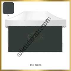 CLK 4x8 40 mm Katlanabilir Tente Gazebo Çadır Gazebo Çadır 3 Yan Duvarlı 2 Pencereli