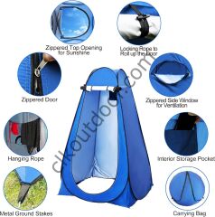 Pop Up Portatif Katlanır Kabin Kamp Duş Wc Giyinme Kabini