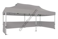 CLK 2x4 mt 40mm Alüminyum Katlanabilir Tente Gazebo Çadır 3 Kenar Yarım Duvarlı
