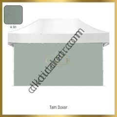 CLK 2x4 40 mm Alüminyum Katlanabilir Gazebo Tente Çadır 3 Yan Duvarlı 2 Pencereli