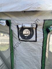 CLK 3x4,5 mt 40 mm İskelet Gazebo Portatif Kamp ve Karavan Çadırı Katlanabilir Tente Gri Turuncu