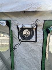 CLK 3x4,5 mt 30 mm İskelet Gazebo Portatif Kamp ve Karavan Çadırı Katlanabilir Tente Gri Siyah