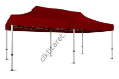 CLK 4x8 52mm Kalın Alüminyum Katlanabilir Tente Gazebo Çadır Gazebo Çadır Bordo