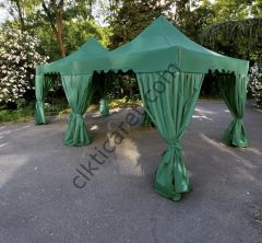 CLK 3x3 30 mm Garden Katlanabilir Tente Bahçe Çadır Yeşil Çardak Bungalow Serisi
