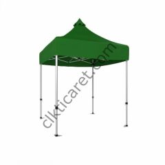 CLK 2,5x2,5 52mm Kalın Alüminyum Katlanabilir Tente Gazebo Çadır Benetton Yeşil