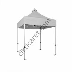 CLK 2,5x2,5 52mm Kalın Alüminyum Katlanabilir Tente Gazebo Çadır Beyaz