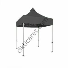 CLK 2,5x2,5 52mm Kalın Alüminyum Katlanabilir Tente Gazebo Çadır Gri
