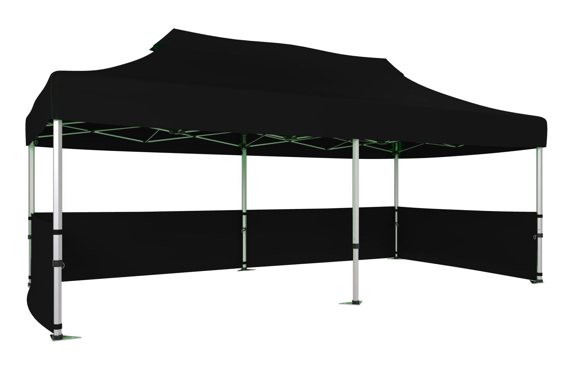 CLK 3x6 40 mm Katlanabilir Tente Gazebo Çadır Gazebo Çadır 3 Kenar Yarım Duvarlı