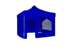 CLK 3x3 40 mm Katlanabilir Tente Gazebo Çadır Gazebo Çadır 2 Yan Pencereli 1 Yan Aksesuarsız 1 Yan Kapı ve Pencereli