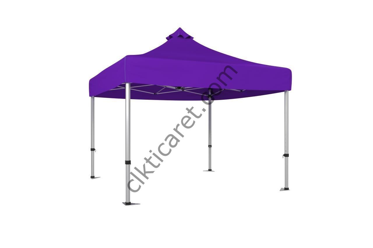 CLK 5x5 52mm Kalın Alüminyum Katlanabilir Tente Gazebo Çadır Gazebo Çadır Mor