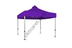 CLK 5x5 52mm Kalın Alüminyum Katlanabilir Tente Gazebo Çadır Gazebo Çadır Mor