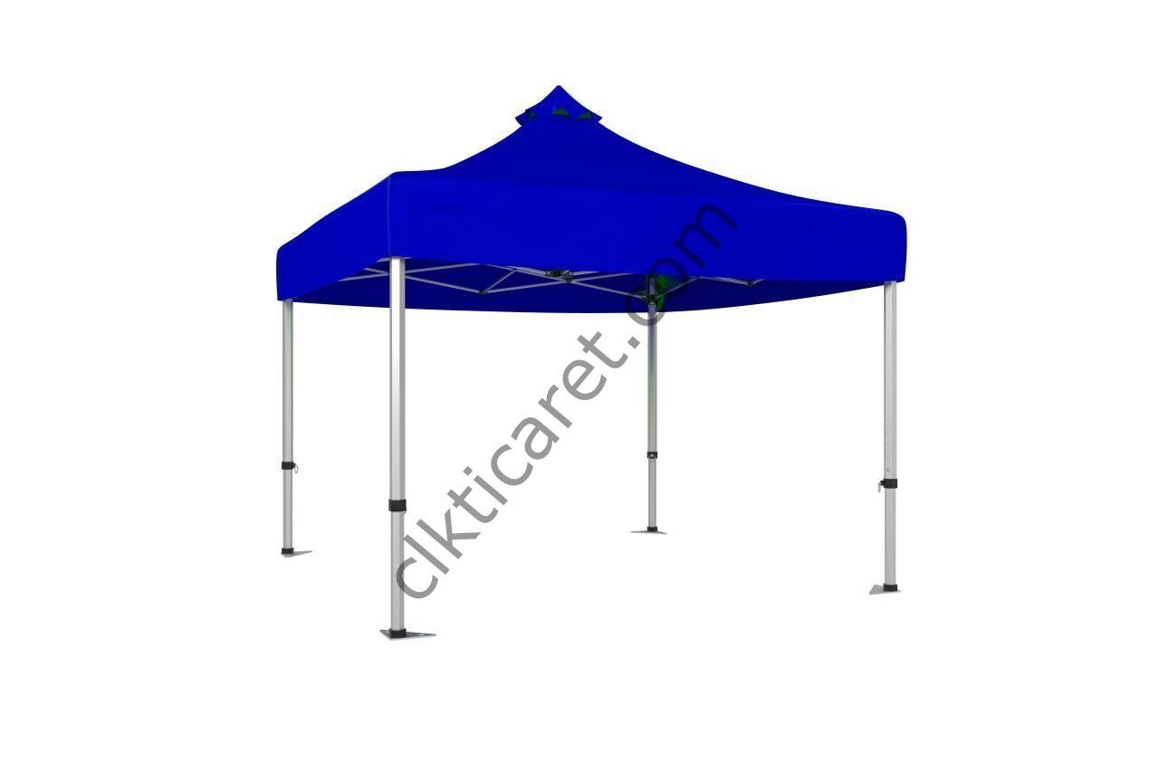 CLK 5x5 52mm Kalın Alüminyum Katlanabilir Tente Gazebo Çadır Gazebo Çadır Saks Mavi