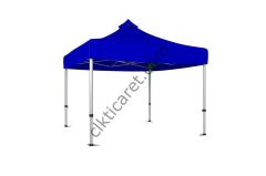 CLK 5x5 52mm Kalın Alüminyum Katlanabilir Tente Gazebo Çadır Gazebo Çadır Saks Mavi
