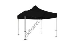 CLK 5x5 52mm Kalın Alüminyum Katlanabilir Tente Gazebo Çadır Gazebo Çadır Siyah