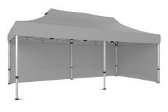 CLK 3x6 40mm Alüminyum Katlanabilir Tente Gazebo Çadır 2 Yan Kapalı