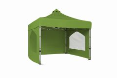 CLK 3x3 40mm Alüminyum Katlanabilir Tente Gazebo Çadır 3 Kenar Kapalı 2 Camlı