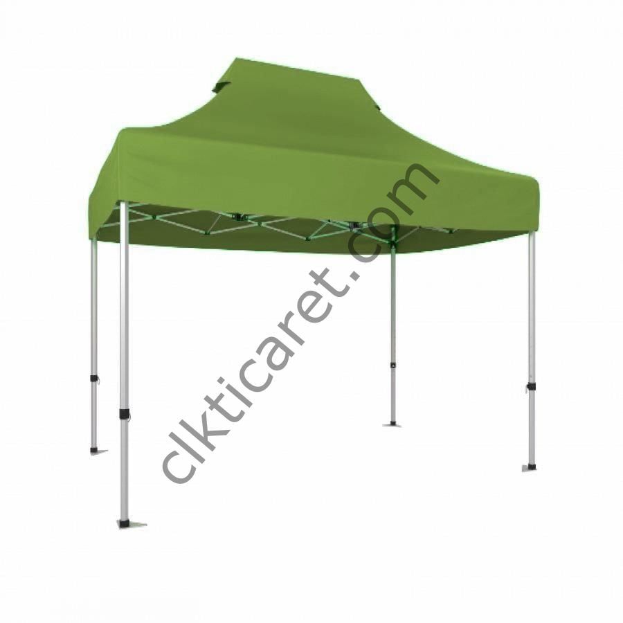 CLK 2x3 Katlanabilir Tente Gazebo Portatif Çadır Haki Askeri Yeşil