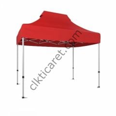 CLK 2x3 Katlanabilir Tente Gazebo Portatif Çadır Kırmızı