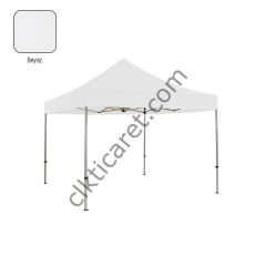 CLK 3x3 Katlanabilir Tente Gazebo Portatif Çadır 30mm Gazebo Çadır Beyaz