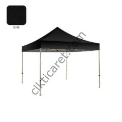 CLK 3x3 Katlanabilir Tente Gazebo Portatif Çadır 30mm Gazebo Çadır Siyah