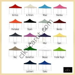 CLK 3x3 Katlanabilir Tente Gazebo Portatif Çadır 30mm Gazebo Çadır Bordo