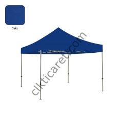 CLK 3x3 Katlanabilir Tente Gazebo Portatif Çadır 30mm Gazebo Çadır Saks Mavi