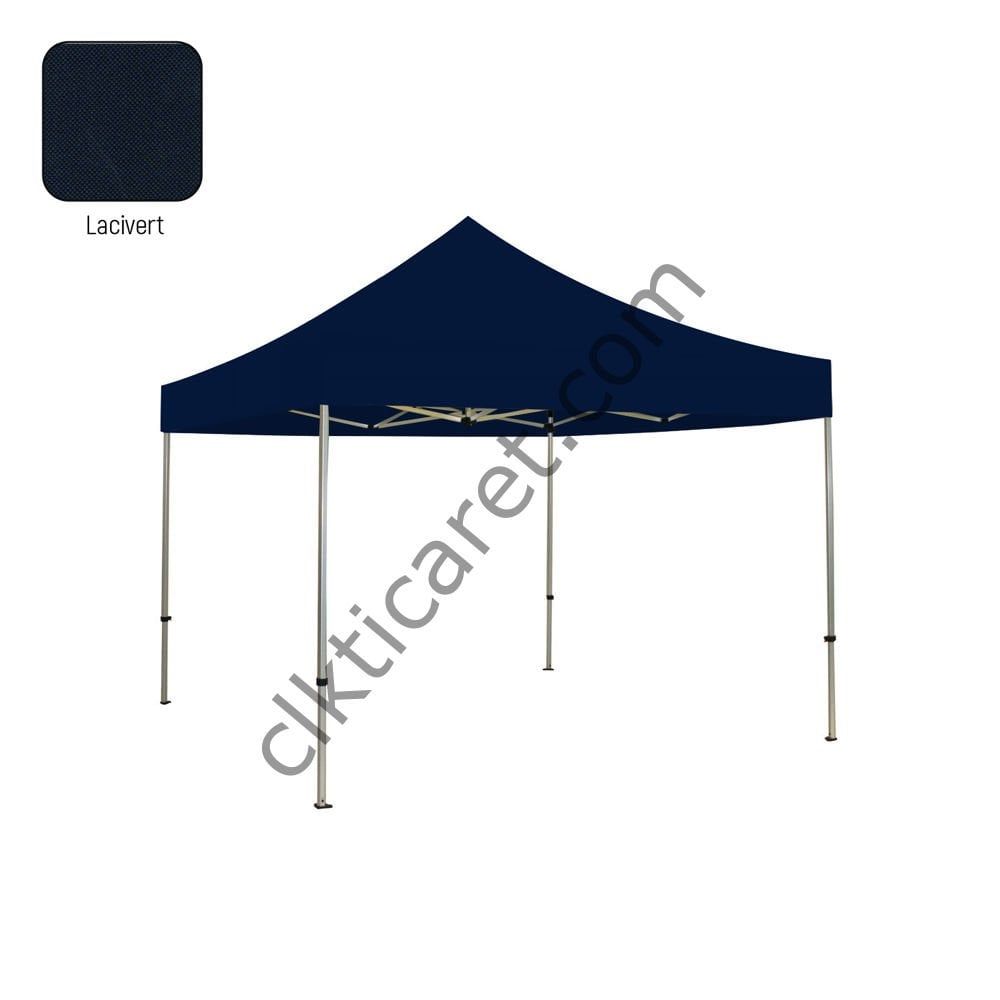 CLK 3x3 Katlanabilir Tente Gazebo Portatif Çadır 30mm Gazebo Çadır Lacivert