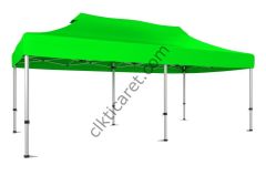 CLK 3x6 30 mm Katlanabilir Tente Gazebo Portatif Çadır Açık Yeşil