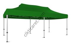 CLK 3x6 30 mm Katlanabilir Tente Gazebo Portatif Çadır Benetton Yeşil