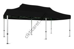 CLK 3x6 30 mm Katlanabilir Tente Gazebo Portatif Çadır Siyah