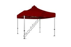 3x3 Metre Kısa Bagaj Boy 115 cm Katlanabilir Gazebo Çadır Çardak Tente Bordo