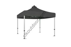 3x3 Metre Kısa Bagaj Boy 115 cm Katlanabilir Gazebo Çadır Çardak Tente Gri