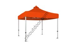 3x3 Metre Kısa Bagaj Boy 115 cm Katlanabilir Gazebo Çadır Çardak Tente Turuncu