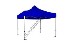 3x3 Metre Kısa Bagaj Boy 115 cm Katlanabilir Gazebo Çadır Çardak Tente Saks Mavi