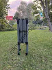 3x3 Metre Kısa Bagaj Boy 115 cm Katlanabilir Gazebo Çadır Çardak Tente Haki Askeri Yeşil