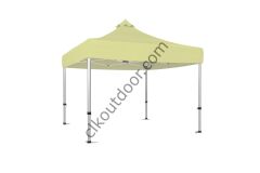 3x3 Metre Kısa Bagaj Boy 115 cm Katlanabilir Gazebo Çadır Çardak Tente Krem