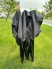 CLK 3x3 Gazebo 30 mm Porfil Bungalow Dekoratif Garden Model Sineklikli Perde Katlanır Portatif Bahçe Çadır Tente Çardak