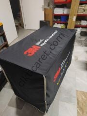 CLK 70x130 Katlanır Mekanizma Portatif Masa Kumaş Baskılı Örümcek Tanıtım Masa İmalatı Satışı