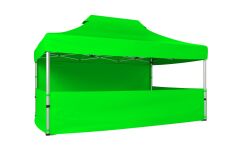 CLK 3x4,5 52mm Kalın Alüminyum Katlanabilir Tente Gazebo Çadır 4 Kenar Kapalı 3 Yarım Duvarlı