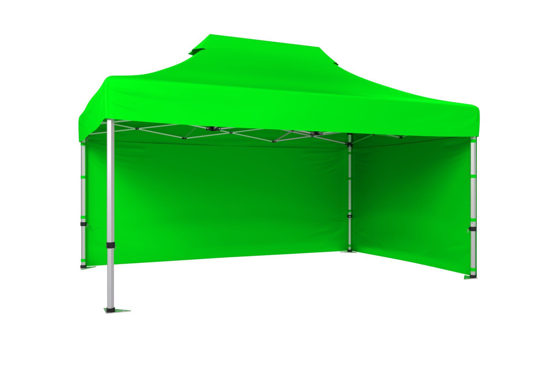 CLK 3x4,5 52mm Kalın Alüminyum Katlanabilir Tente Gazebo Çadır 2 Kenar Kapalı