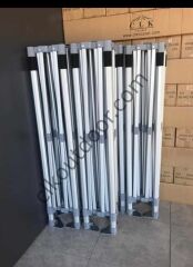 CLK 3x4,5 52mm Kalın Alüminyum Katlanabilir Tente Gazebo Çadır 1 Kenar Kapalı