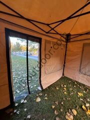 CLK 3x4,5 mt Karavan Çadırı Kış Bahçesi 40 mm Alüminyum Profil Portatif Katlanabilir Tente