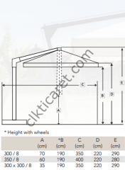CLK Knight Yandan Sabit Kollu Logo Baskılı Şemsiye İmalatı ve Satışı