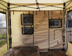 CLK 3x3 mt 52 mm Kalın Alüminyum Karavan Çadırı Kış Bahçesi Portatif Katlanabilir Tente