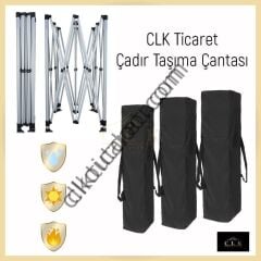 CLK 1,5x1,5 mt 40mm Alüminyum Katlanabilir Tente Gazebo Çadır 4 Yan Kapalı 1 Kapılı Pencereli Tam Duvarlı