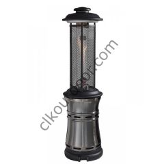 CLK Fener Soba Tüplü Dekoratif Bahçe Isıtıcı Gümüş Gri